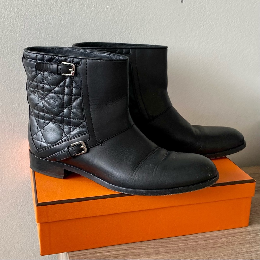 Dior cannage booties